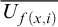 upper U Subscript f left parenthesis x comma i right parenthesis Baseline overbar