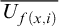 upper U Subscript f left parenthesis x comma i right parenthesis Baseline overbar