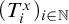left parenthesis upper T Subscript i Superscript x Baseline right parenthesis Subscript i element of double struck upper N