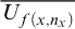 upper U Subscript f left parenthesis x comma n Sub Subscript x Subscript right parenthesis Baseline overbar