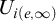 upper U Subscript i left parenthesis e comma infinity right parenthesis