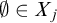 normal empty set element of upper X Subscript j