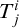 upper T Subscript j Superscript i