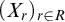 left parenthesis upper X Subscript r Baseline right parenthesis Subscript r element of upper R
