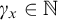 gamma Subscript x Baseline element of double struck upper N