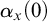 alpha Subscript x Baseline left parenthesis 0 right parenthesis