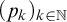 left parenthesis p Subscript k Baseline right parenthesis Subscript k element of double struck upper N