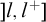 right bracket l comma l Superscript plus Baseline right bracket