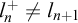 l Subscript n Superscript plus Baseline not equals l Subscript n plus 1