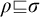 rho square image of or equal to sigma