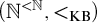 left parenthesis double struck upper N Superscript less than double struck upper N Baseline comma less than Subscript KB Baseline right parenthesis