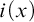 i left parenthesis x right parenthesis