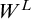 upper W Superscript upper L