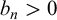 b Subscript n Baseline greater than 0