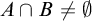 upper A intersection upper B not equals normal empty set