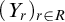 left parenthesis upper Y Subscript r Baseline right parenthesis Subscript r element of upper R