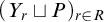 left parenthesis upper Y Subscript r Baseline square cup upper P right parenthesis Subscript r element of upper R