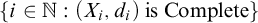 StartSet i element of double struck upper N colon left parenthesis upper X Subscript i Baseline comma d Subscript i Baseline right parenthesis is Complete EndSet