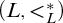 left parenthesis upper L comma less than Subscript upper L Superscript asterisk Baseline right parenthesis