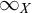 infinity Subscript upper X