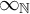 infinity Subscript double struck upper N