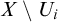 upper X minus upper U Subscript i