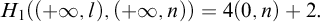 upper H 1 left parenthesis left parenthesis plus infinity comma l right parenthesis comma left parenthesis plus infinity comma n right parenthesis right parenthesis equals 4 left parenthesis 0 comma n right parenthesis plus 2 period