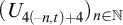 left parenthesis upper U Subscript 4 left parenthesis negative n comma t right parenthesis plus 4 Baseline right parenthesis Subscript n element of double struck upper N
