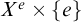 upper X Superscript e Baseline times StartSet e EndSet