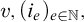 v comma left parenthesis i Subscript e Baseline right parenthesis Subscript e element of double struck upper N Baseline comma