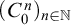 left parenthesis upper C 0 Superscript n Baseline right parenthesis Subscript n element of double struck upper N