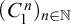 left parenthesis upper C 1 Superscript n Baseline right parenthesis Subscript n element of double struck upper N