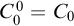 upper C 0 Superscript 0 Baseline equals upper C 0