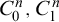 upper C 0 Superscript n Baseline comma upper C 1 Superscript n