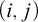 left parenthesis i comma j right parenthesis