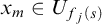 x Subscript m Baseline element of upper U Subscript f Sub Subscript j Subscript left parenthesis s right parenthesis