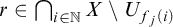 r element of intersection Underscript i element of double struck upper N Endscripts upper X minus upper U Subscript f Sub Subscript j Subscript left parenthesis i right parenthesis