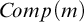 upper C o m p left parenthesis m right parenthesis