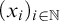 left parenthesis x Subscript i Baseline right parenthesis Subscript i element of double struck upper N