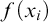 f left parenthesis x Subscript i Baseline right parenthesis