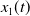 x 1 left parenthesis t right parenthesis