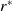 r Superscript asterisk
