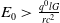 upper E 0 greater than StartFraction q Superscript 0 Baseline l upper G Over r c squared EndFraction