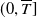 left parenthesis 0 comma upper T overbar right bracket
