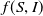 f left parenthesis upper S comma upper I right parenthesis