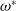 omega Superscript asterisk