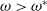 omega greater than omega Superscript asterisk