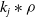 k Subscript j Baseline asterisk rho