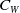 upper C Subscript upper W