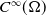 upper C Superscript normal infinity Baseline left parenthesis normal upper Omega right parenthesis